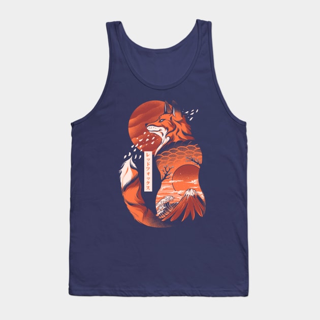 Japanese fox Tank Top by Ilustrata